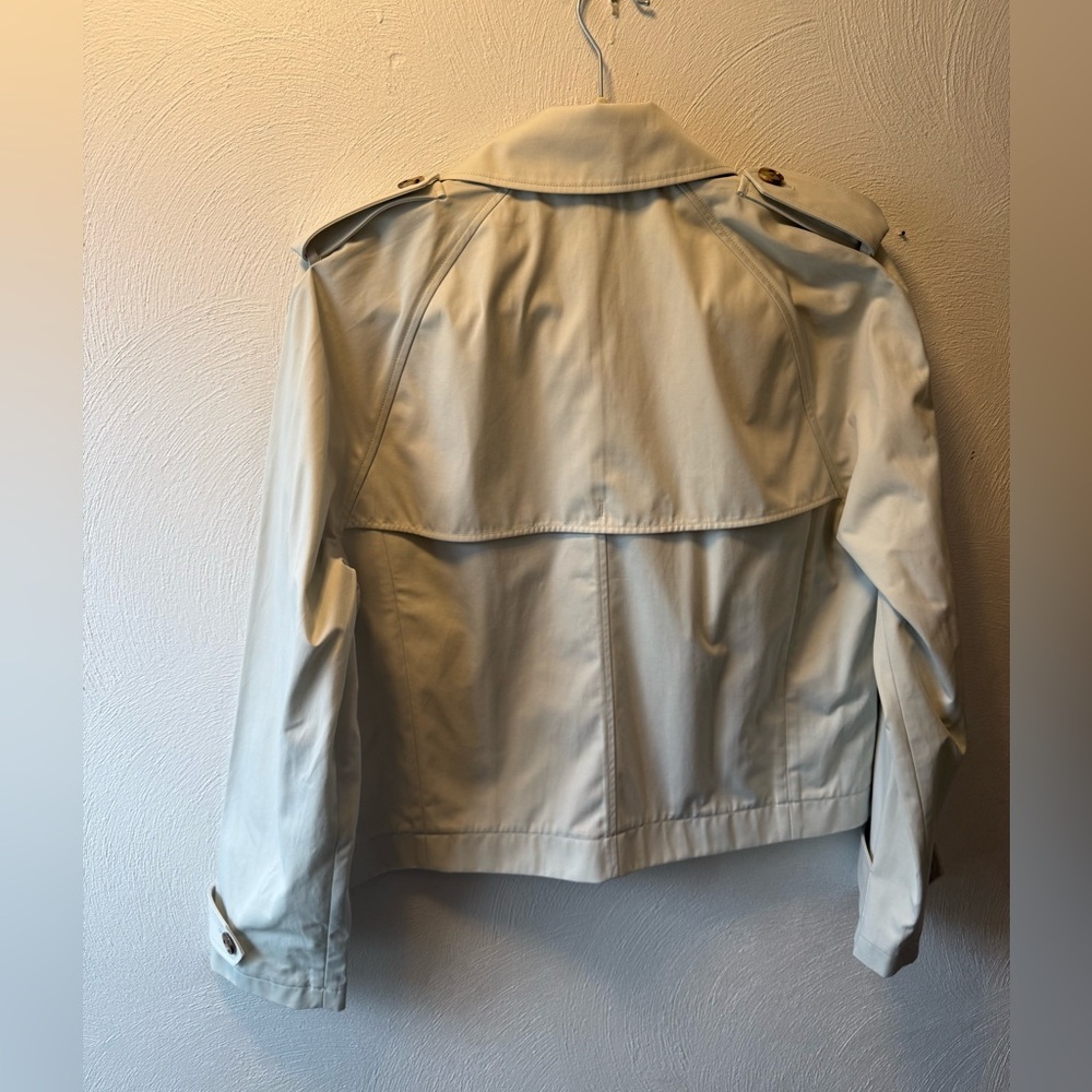 Vineyard Vines Cropped Trench Jacket Water Resistant Preppy Coastal Spring S - Picture 4 of 7